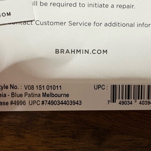 Brahmin NWOT Large Leia - Blue Patina Melbourne - 2 Perfect Eyes - Picture 15 of 16